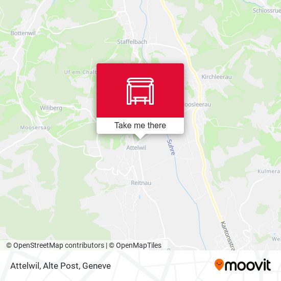 Attelwil, Alte Post map