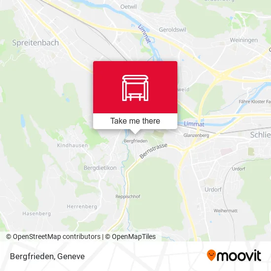 Bergfrieden map