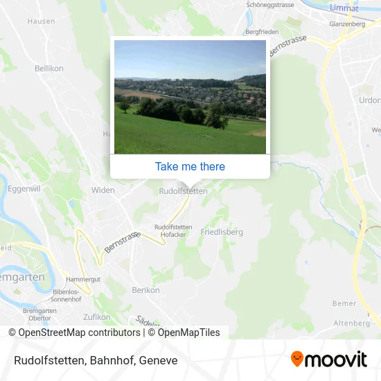 Rudolfstetten, Bahnhof map