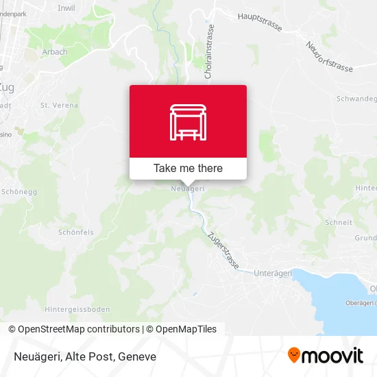 Neuägeri, Alte Post map