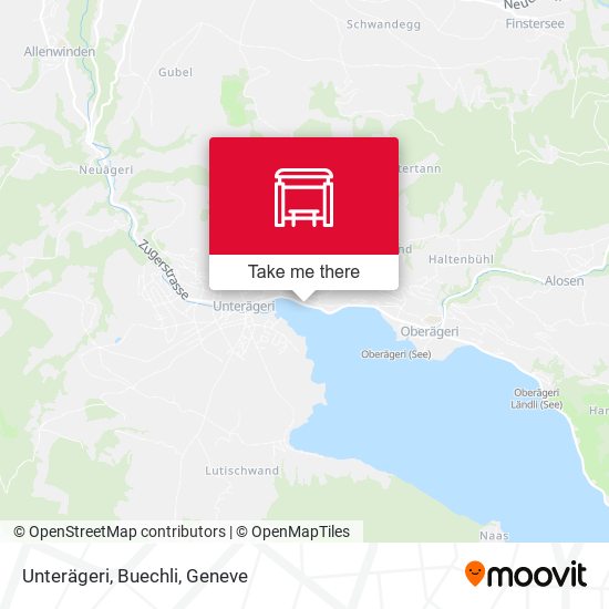 Unterägeri, Buechli map