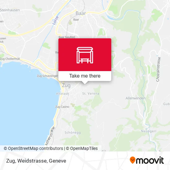 Zug, Weidstrasse map