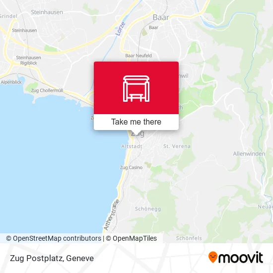 Zug Postplatz map