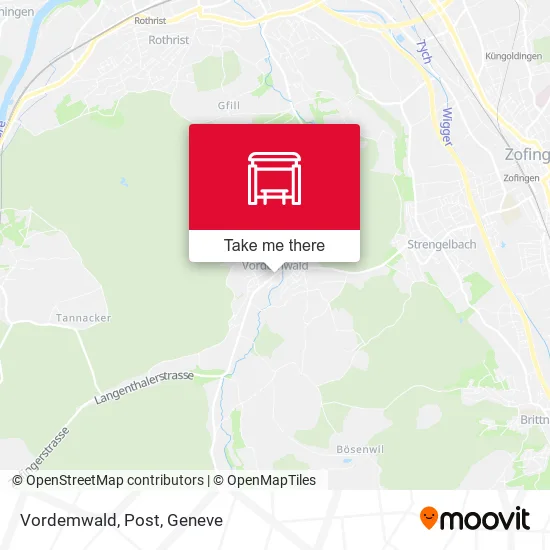 Vordemwald, Post map
