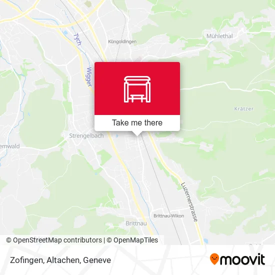 Zofingen, Altachen map
