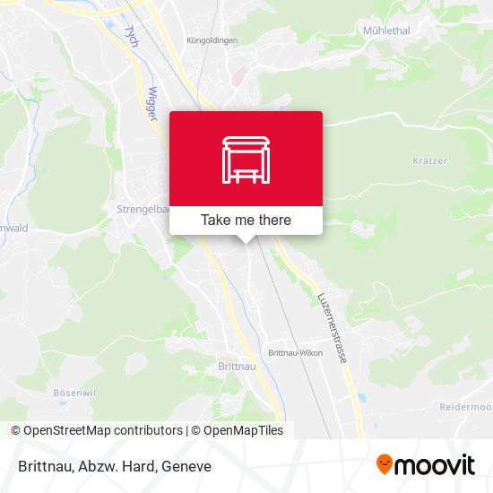 Brittnau, Abzw. Hard map