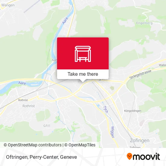 Oftringen, Perry-Center map