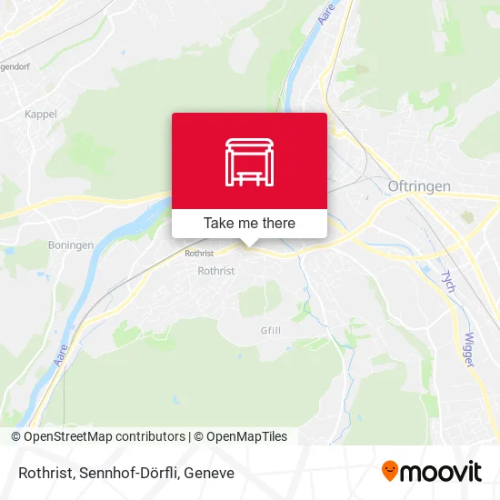 Rothrist, Sennhof-Dörfli map