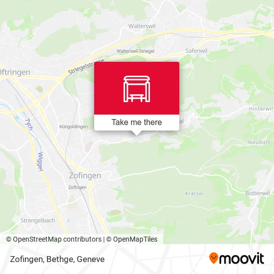 Zofingen, Bethge map