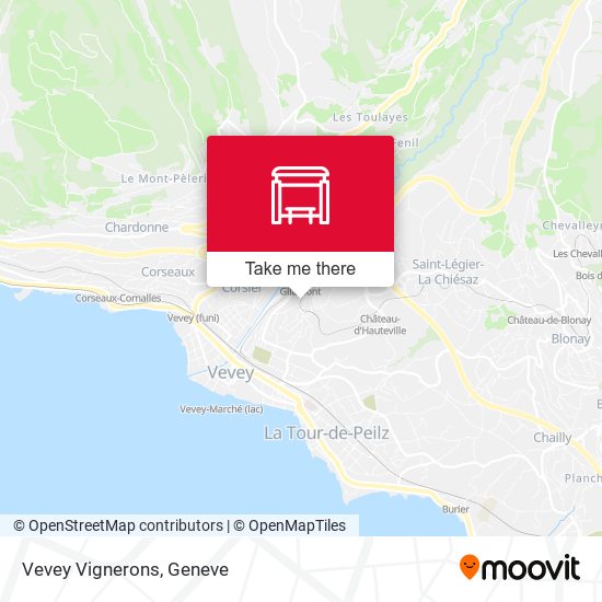 Vevey Vignerons map