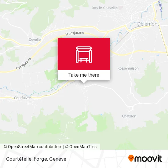 Courtételle, Forge map