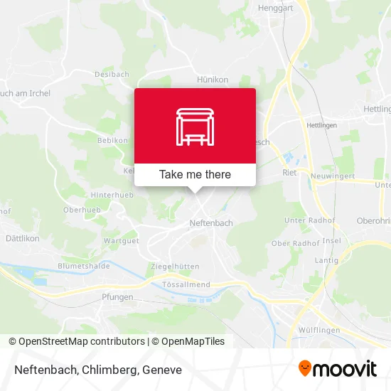 Neftenbach, Chlimberg map