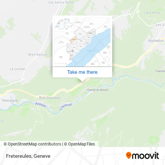 Fretereules map