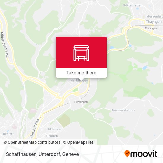 Schaffhausen, Unterdorf map