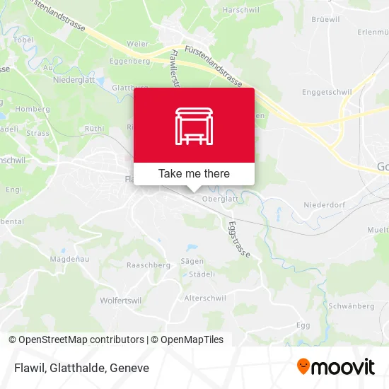 Flawil, Glatthalde map