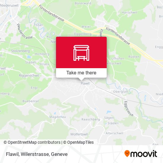 Flawil, Wilerstrasse map