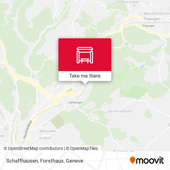Schaffhausen, Forsthaus map