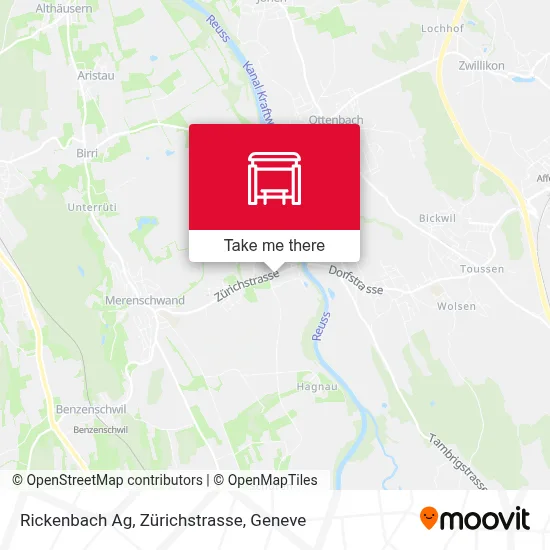 Rickenbach Ag, Zürichstrasse map