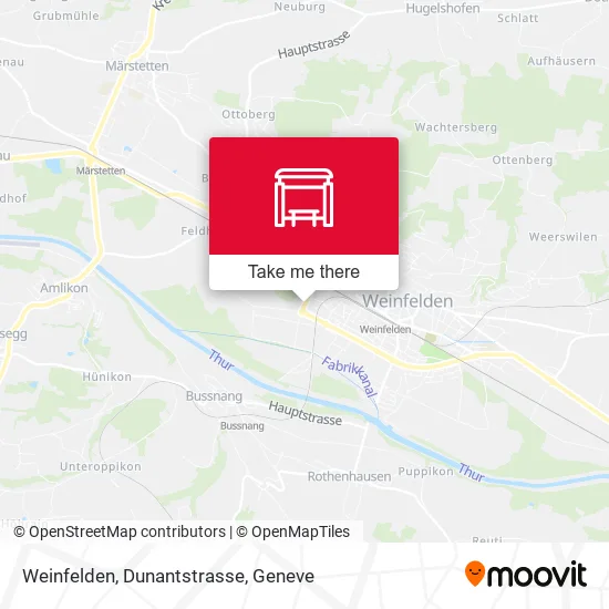 Weinfelden, Dunantstrasse map