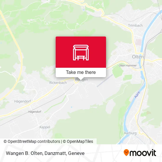 Wangen B. Olten, Danzmatt map