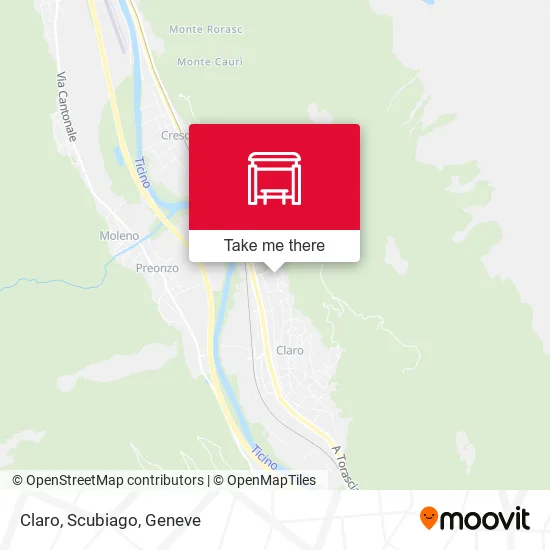 Claro, Scubiago map