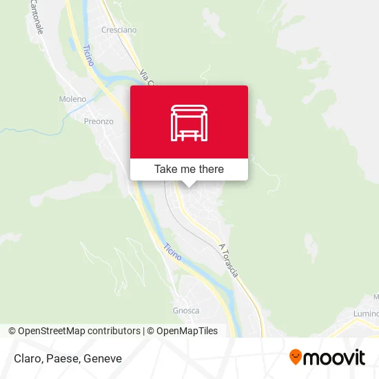 Claro, Paese map