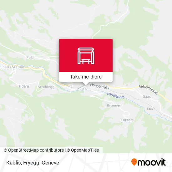 Küblis, Fryegg map