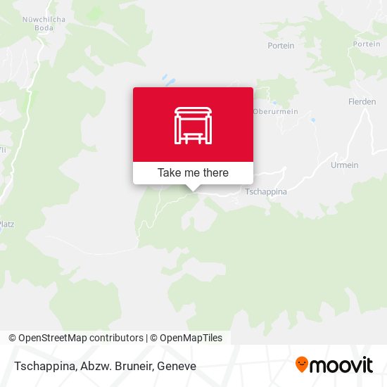 Tschappina, Abzw. Bruneir map
