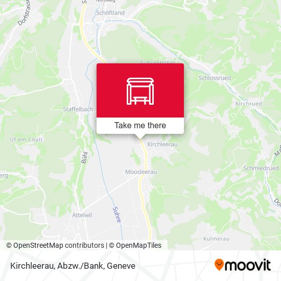 Kirchleerau, Abzw./Bank map