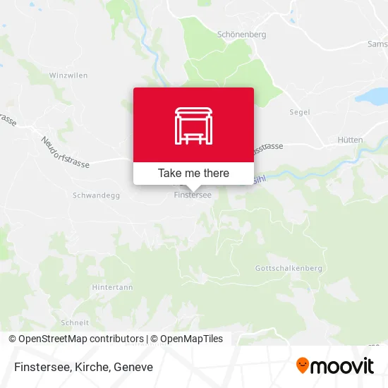 Finstersee, Kirche map