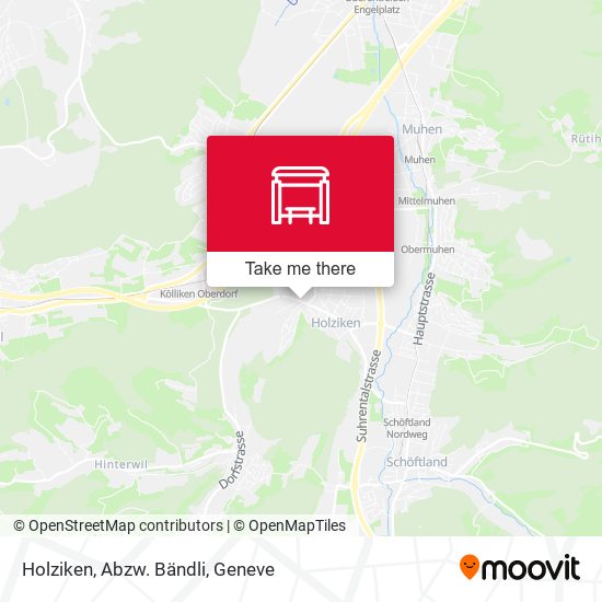 Holziken, Abzw. Bändli map