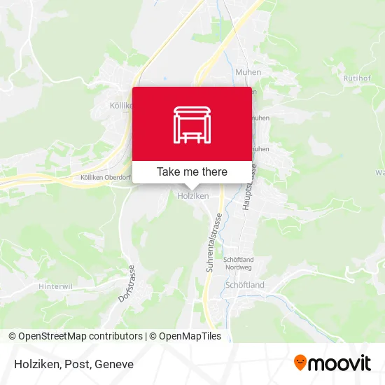 Holziken, Post map