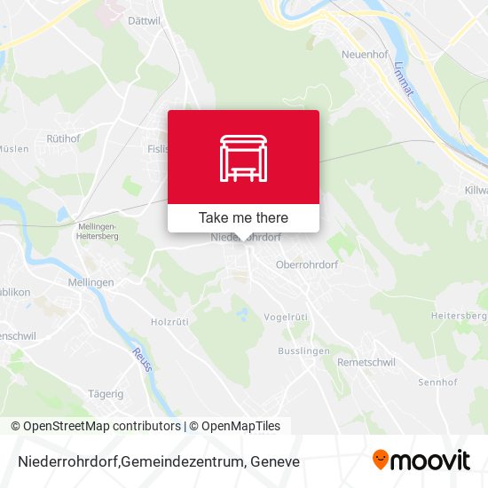 Niederrohrdorf,Gemeindezentrum map