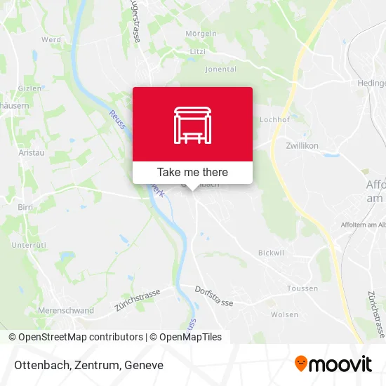 Ottenbach, Zentrum map