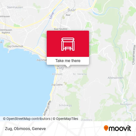 Zug, Obmoos map