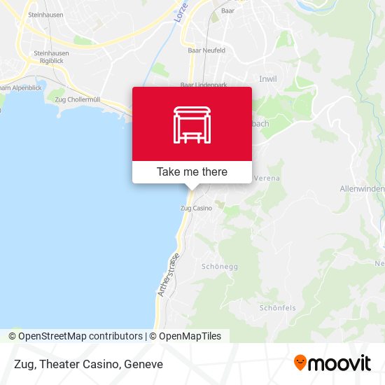 Zug, Theater Casino map