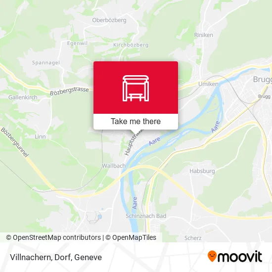 Villnachern, Dorf map