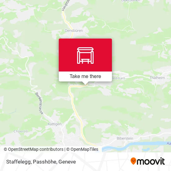 Staffelegg, Passhöhe map
