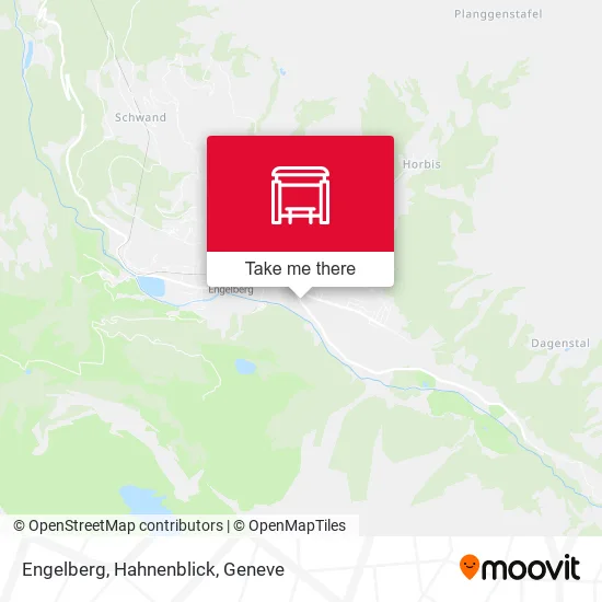 Engelberg, Hahnenblick map