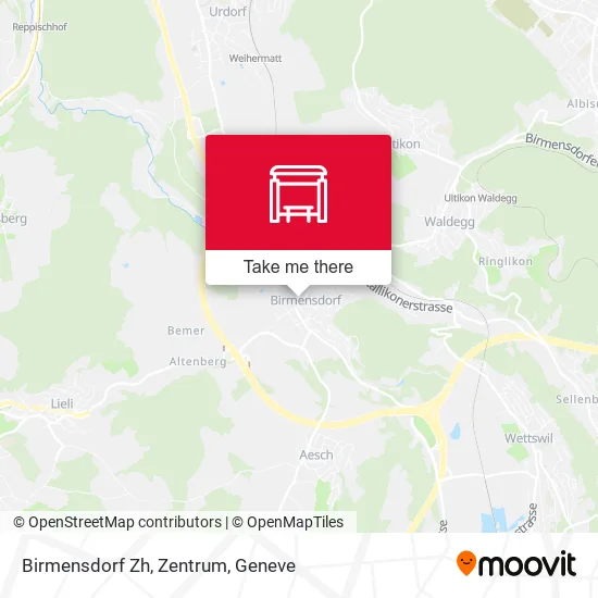 Birmensdorf Zh, Zentrum map