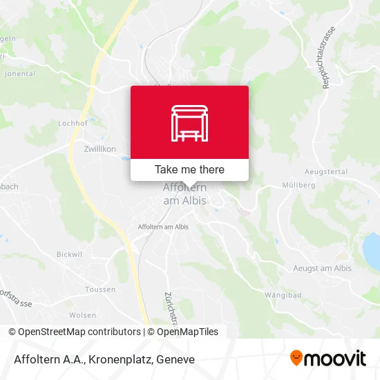 Affoltern A.A., Kronenplatz map