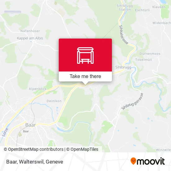 Baar, Walterswil map