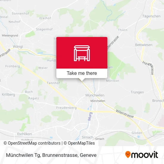 Münchwilen Tg, Brunnenstrasse map