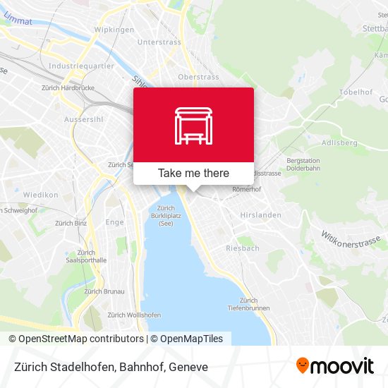 Zürich Stadelhofen, Bahnhof plan