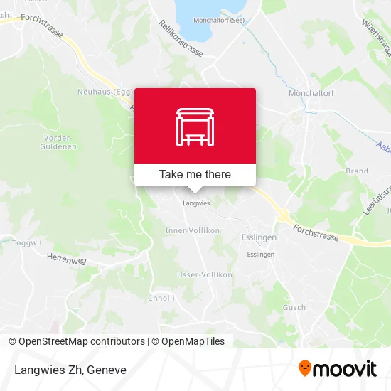 Langwies Zh map