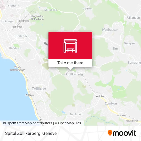 Spital Zollikerberg map