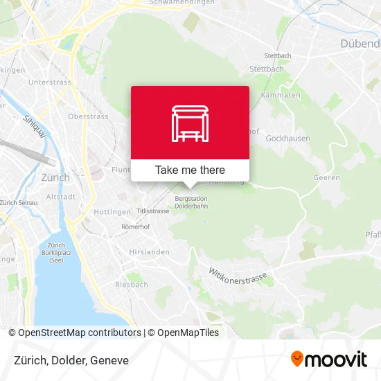 Zürich, Dolder map