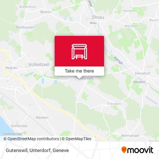 Gutenswil, Unterdorf map