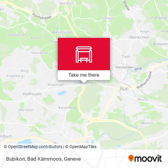 Bubikon, Bad Kämmoos map