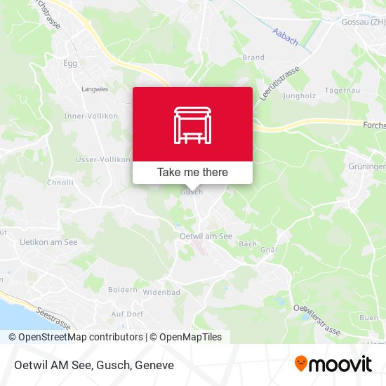Oetwil AM See, Gusch map
